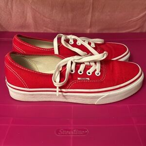 Vans Authentic Red and White